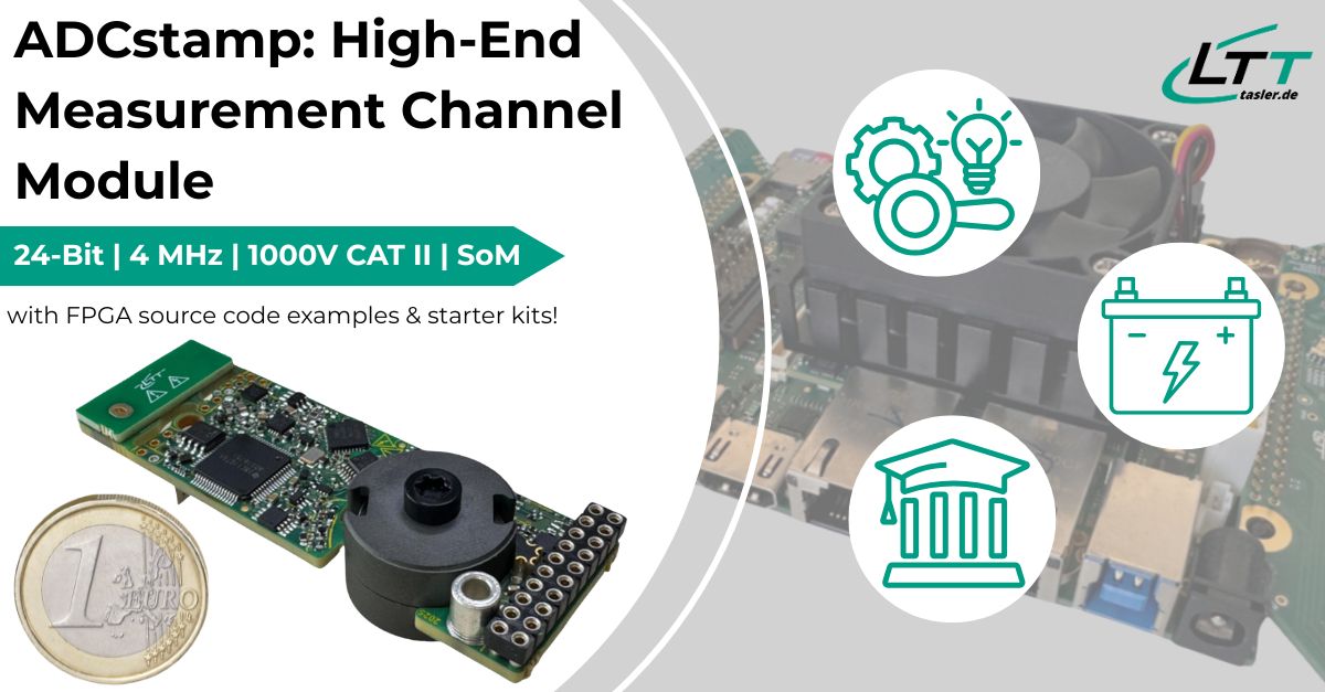 One-Channel-Measurement-Module ADCstamp: AD Converter (ADC) as system-on-module One-Channel-Measurement-Module ADCstamp: AD Converter (ADC) as system-on-module