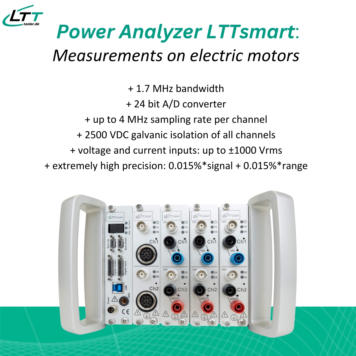 LTTsmart Power Analyzer: Perfect for measurements on electric motors LTTsmart Power Analyzer: Perfect for measurements on electric motors